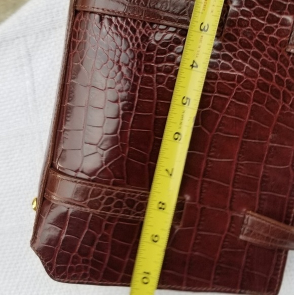 Claudia Barnes  Vintage embossed leather‎ bag - Picture 5 of 12